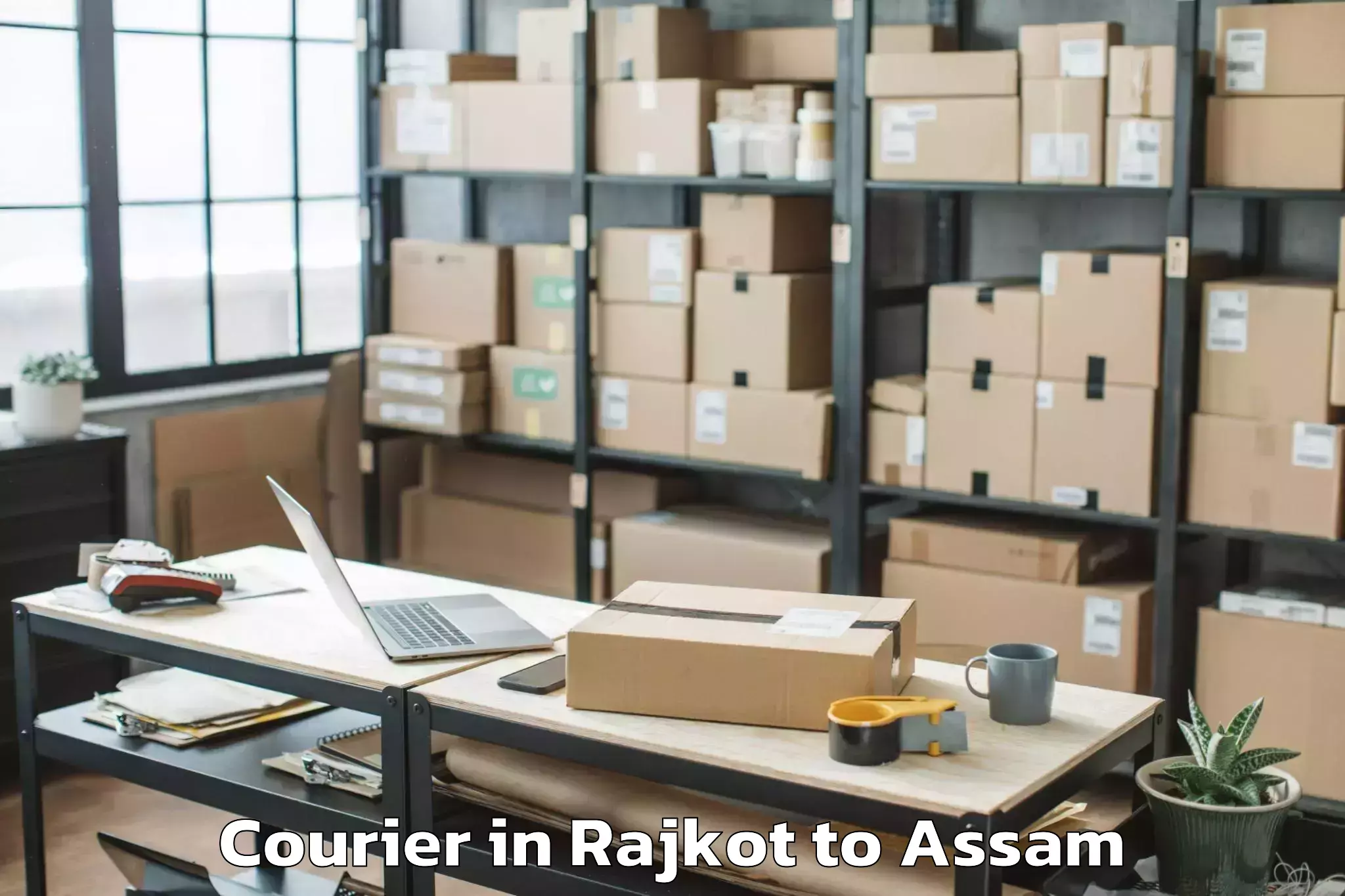 Book Your Rajkot to Bamunimaidan Courier Today